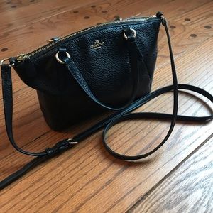 Coach Mini Kelsey Satchel In Pebble Leather